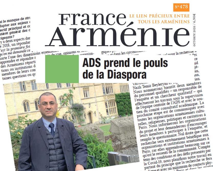 France Armenie ADS Hratch Interview Oct2020